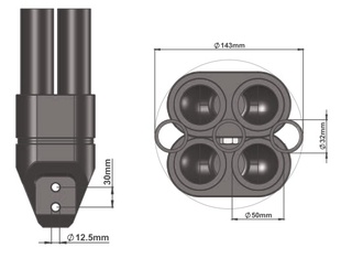 Sonda na využití zemního tepla PE 100-RC PN20 Ø 50 mm